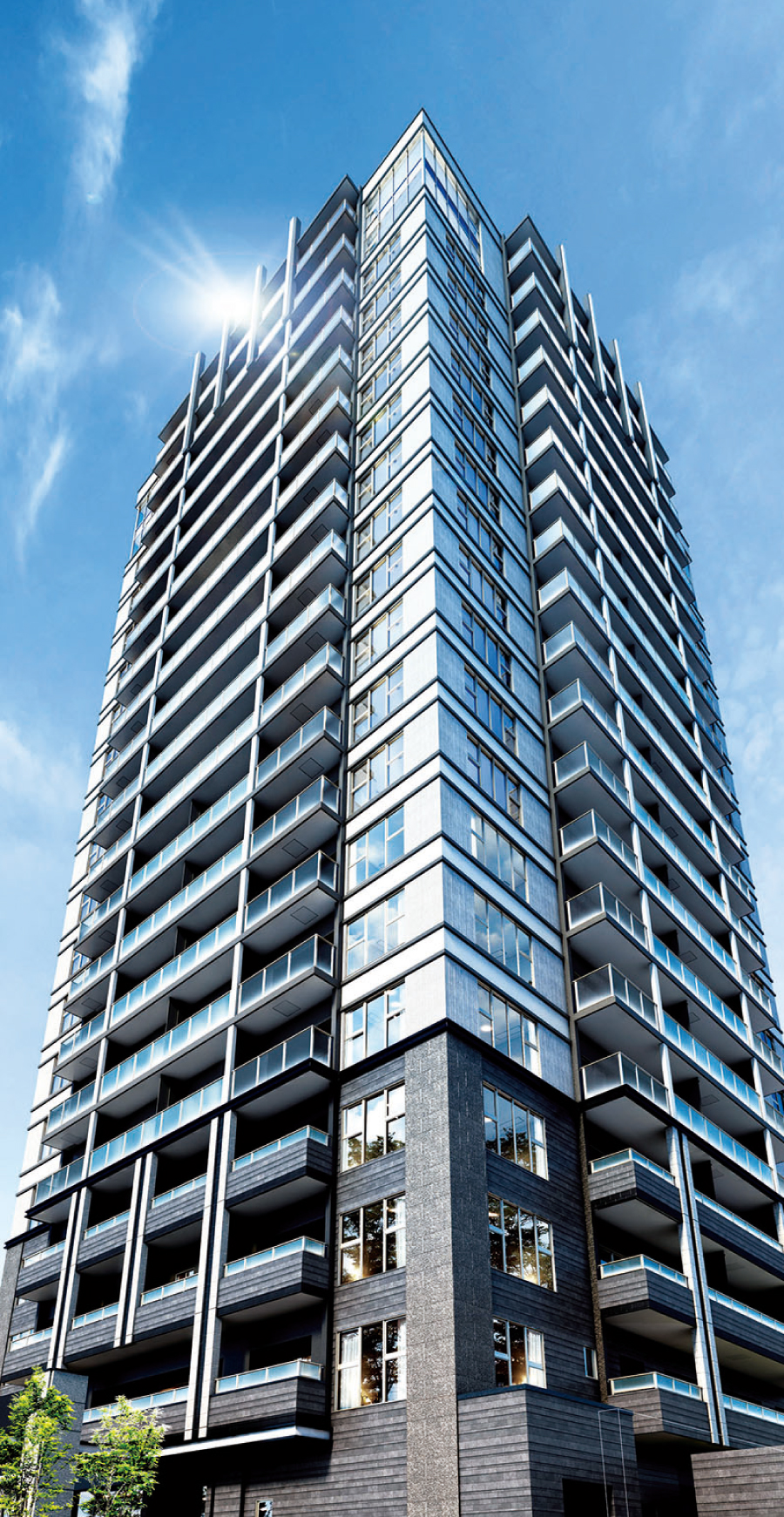 ※4：プレサンス レジェンド 大阪新町タワー 外観完成図/分譲済