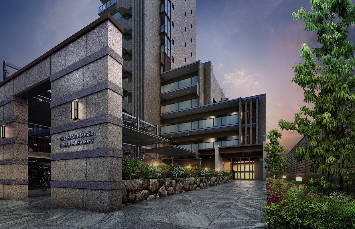 ※1：プレサンス ロジェ 姫路パークフロント エントランスアプローチ完成図